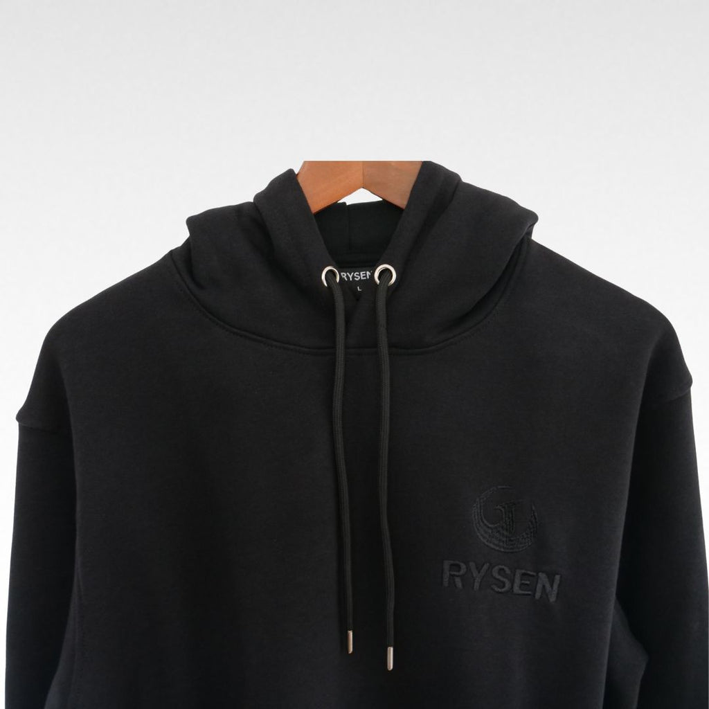 RYSEN Tonal Phoenix Heavyweight Unisex Hoodie — Black