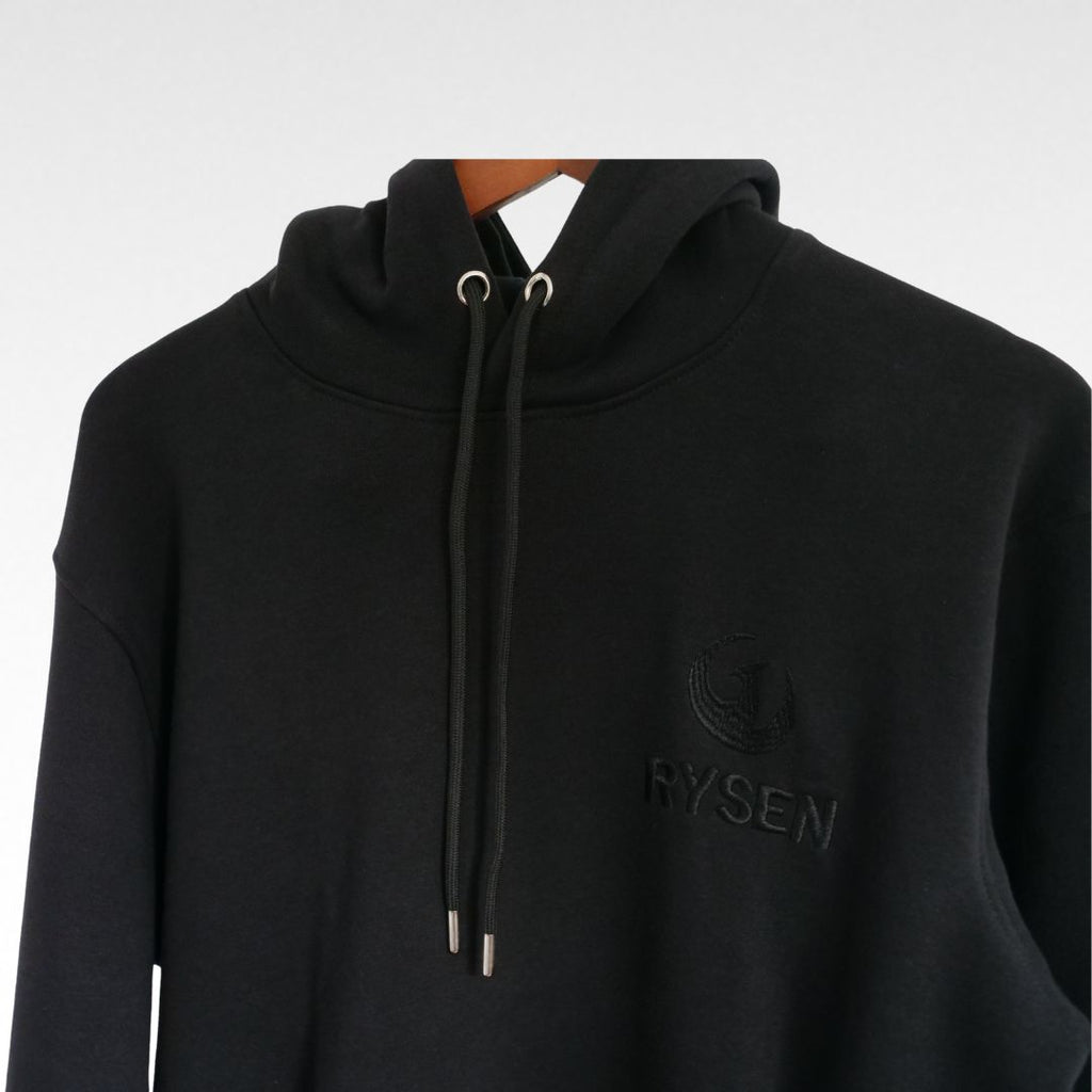 RYSEN Tonal Phoenix Heavyweight Unisex Hoodie — Black