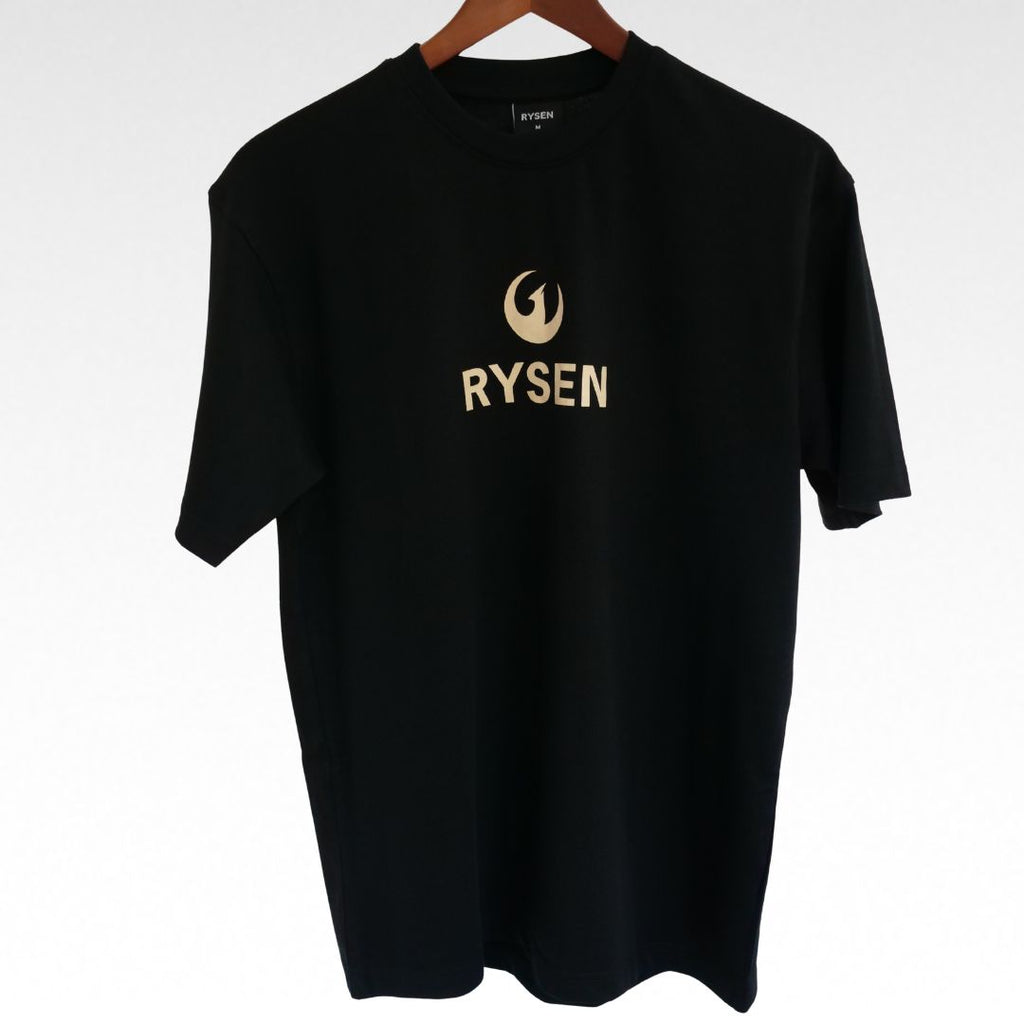 RYSEN Phoenix Heavyweight Unisex Tee — Black / Gold