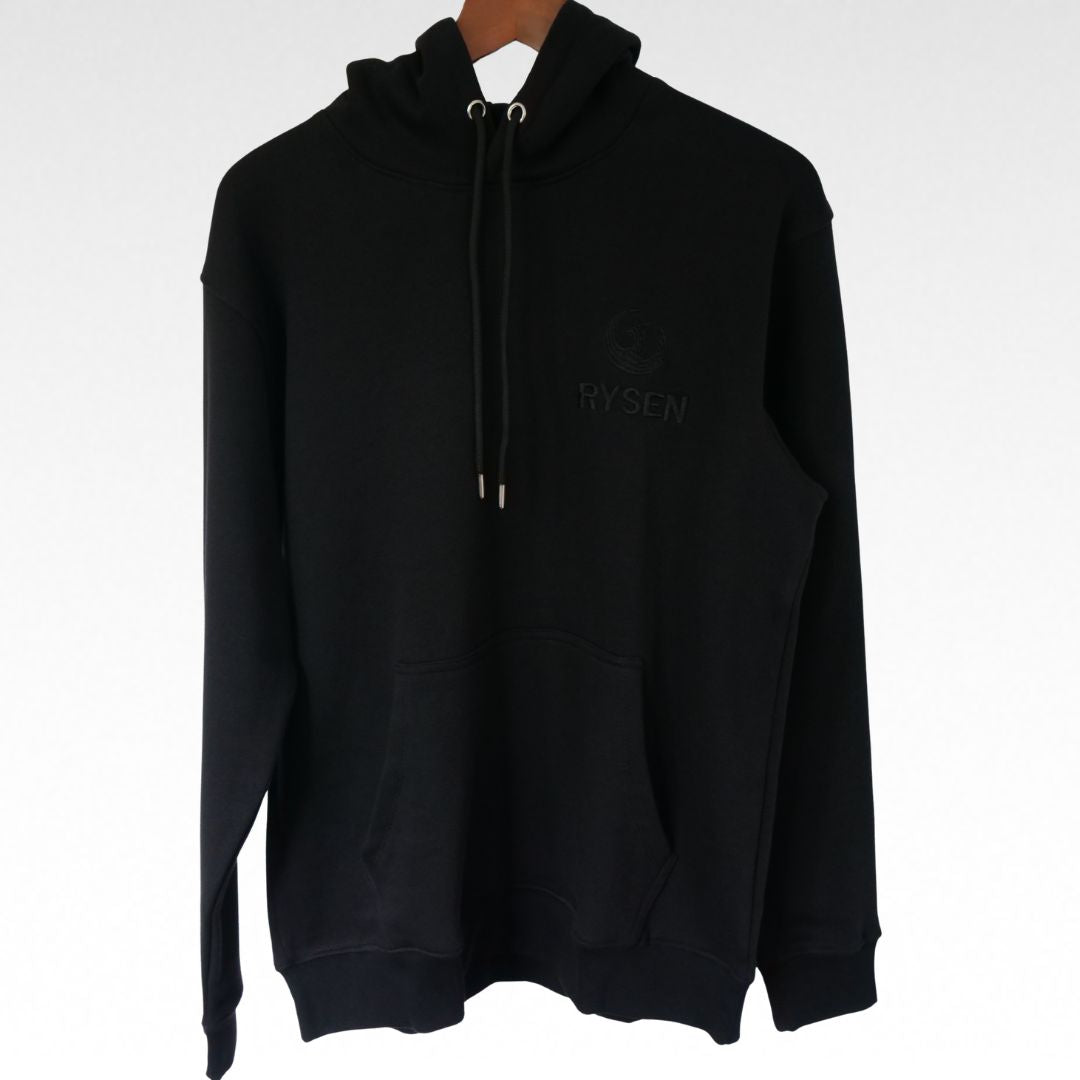 RYSEN Tonal Phoenix Heavyweight Unisex Hoodie — Black