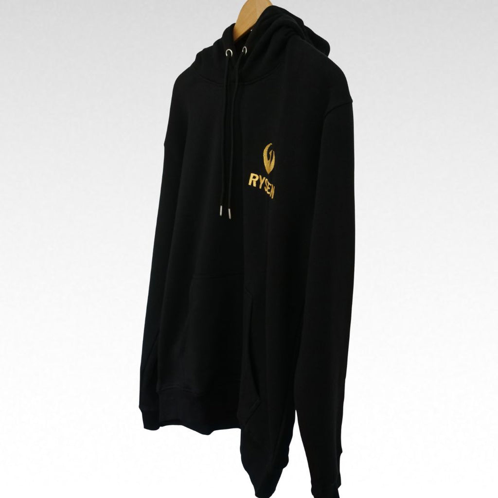 RYSEN Phoenix Heavyweight Unisex Hoodie — Black / Gold