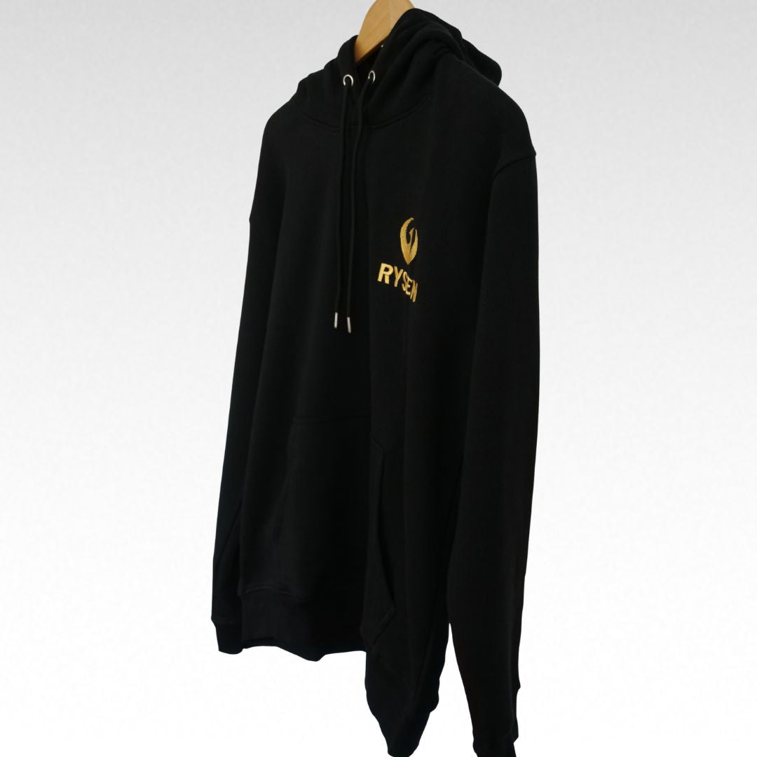 RYSEN Phoenix Heavyweight Unisex Hoodie — Black / Gold