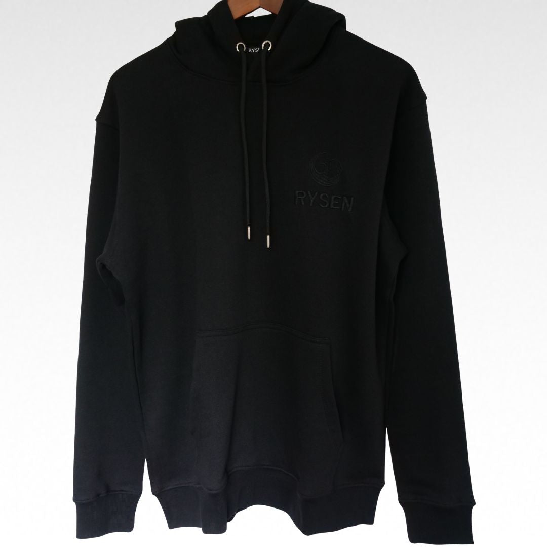 RYSEN Tonal Phoenix Heavyweight Unisex Hoodie — Black