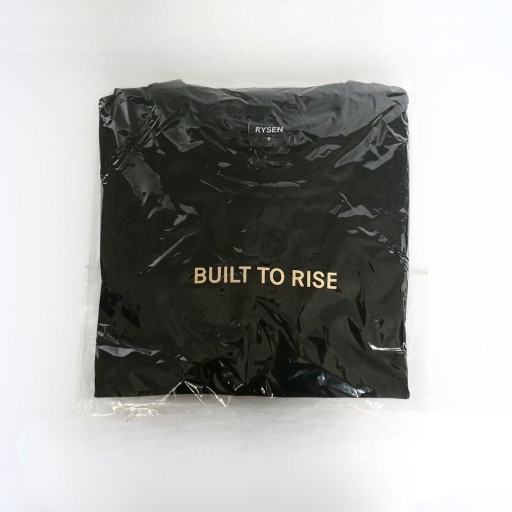 RYSEN Built To Rise Heavyweight Unisex Tee — Black