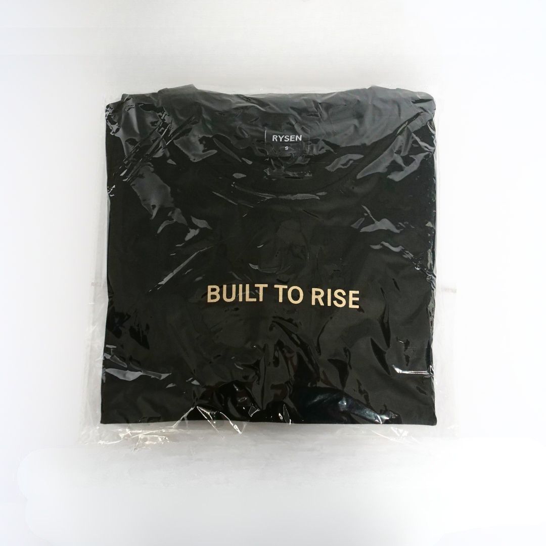 RYSEN Built To Rise Heavyweight Unisex Tee — Black