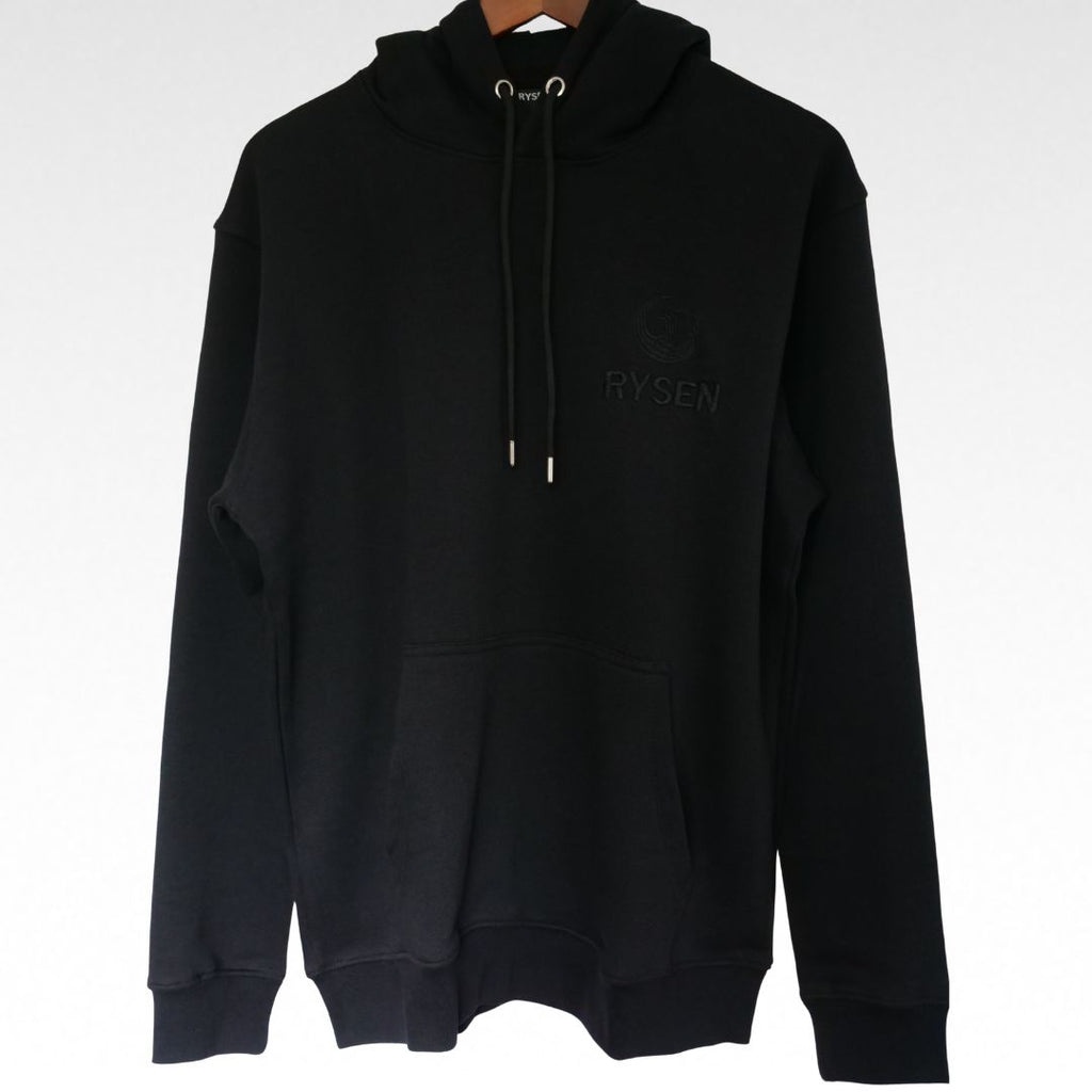 RYSEN Tonal Phoenix Heavyweight Unisex Hoodie — Black