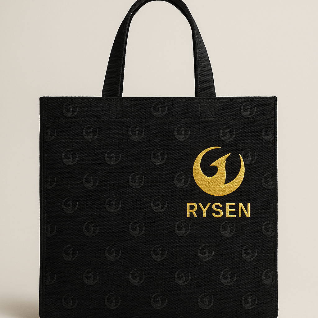 RYSEN Tote Bag – Gold Phoenix on Black (First Edition)