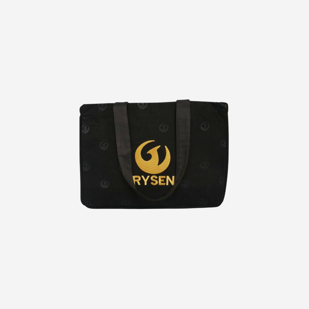 RYSEN Phoenix Black Premium Canvas Tote Bag