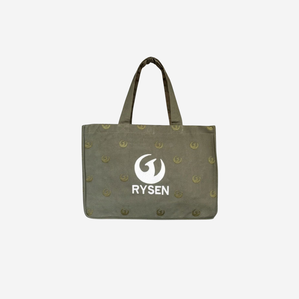 RYSEN Phoenix Olive Premium Canvas Tote Bag