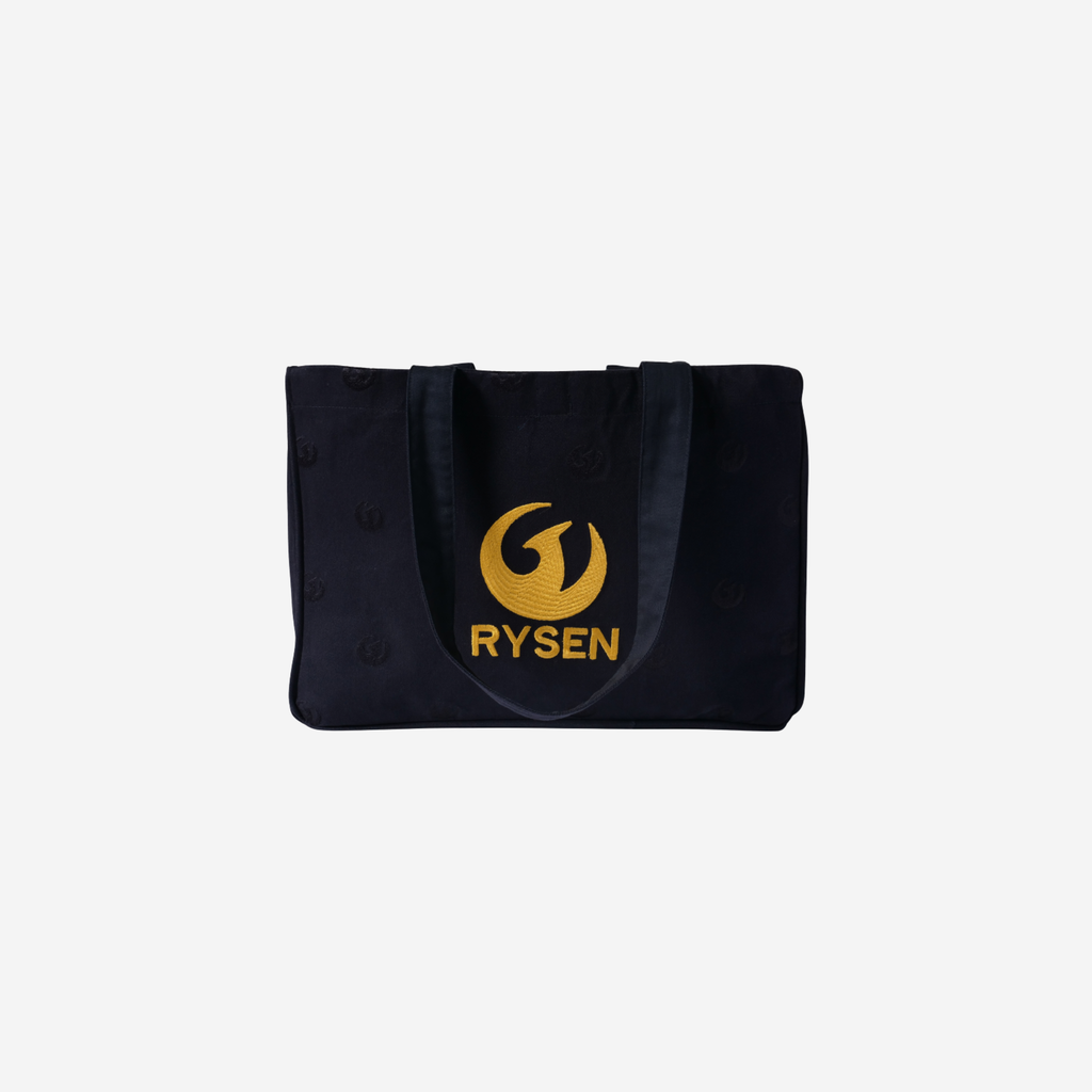 RYSEN Phoenix Black Premium Canvas Tote Bag