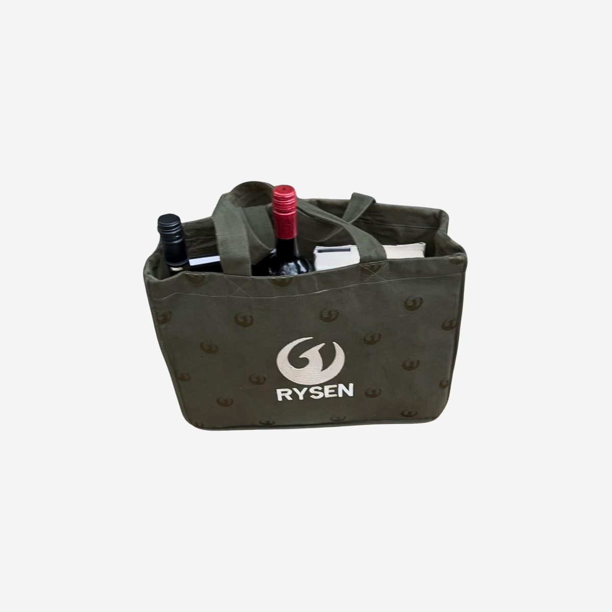 RYSEN Phoenix Olive Premium Canvas Tote Bag