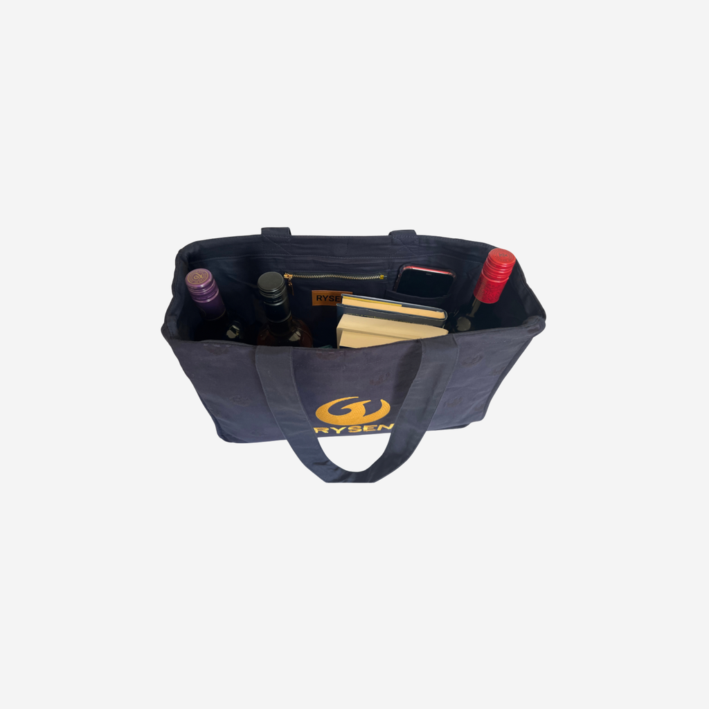 RYSEN Phoenix Navy Premium Canvas Tote Bag