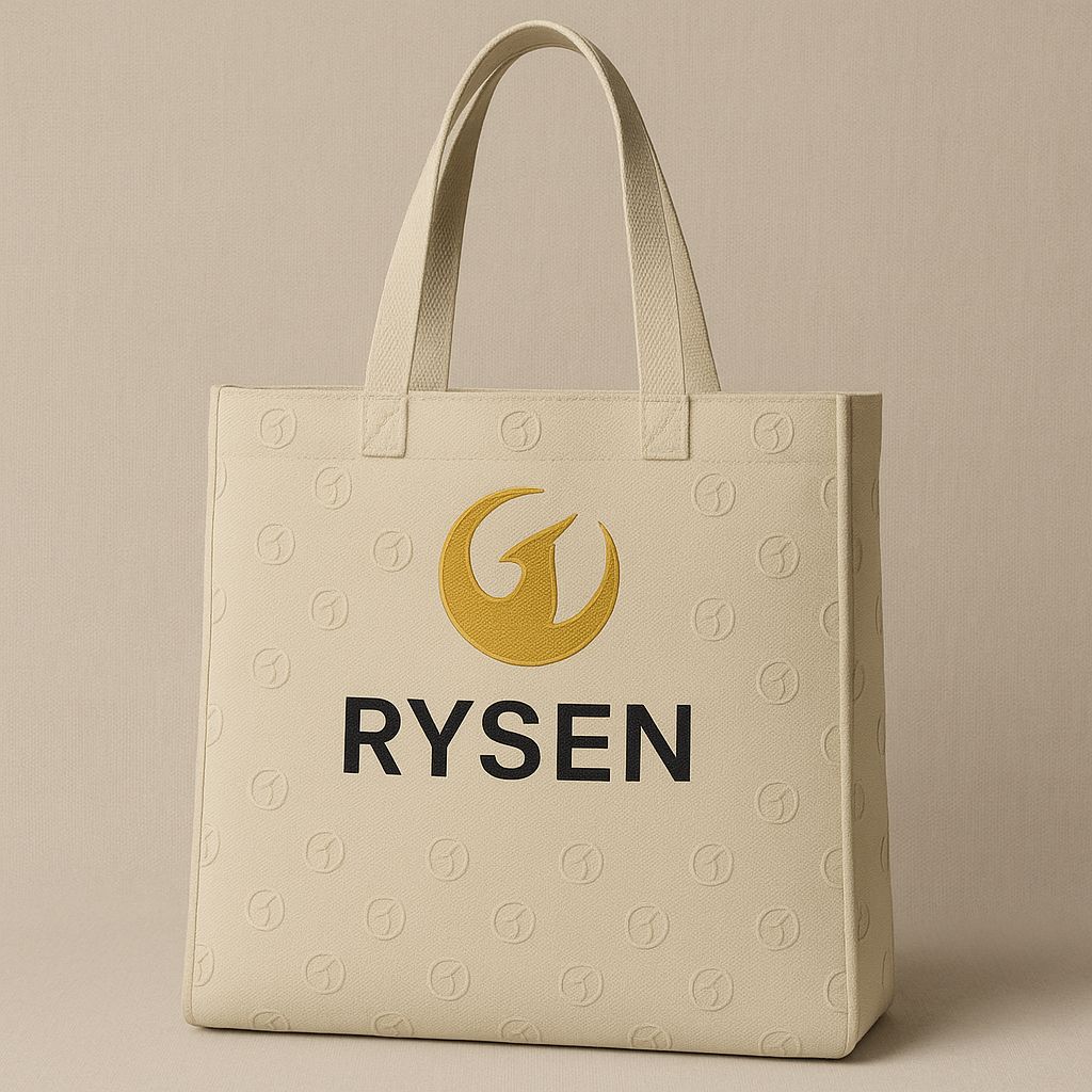 RYSEN Tote Bag — Gold Phoenix on Stone (First Edition)
